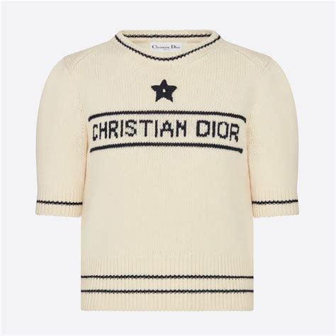 white christian dior sweater|christian dior sweater prices.